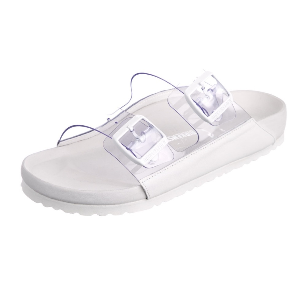 Manolo + birkenstock clear sandals